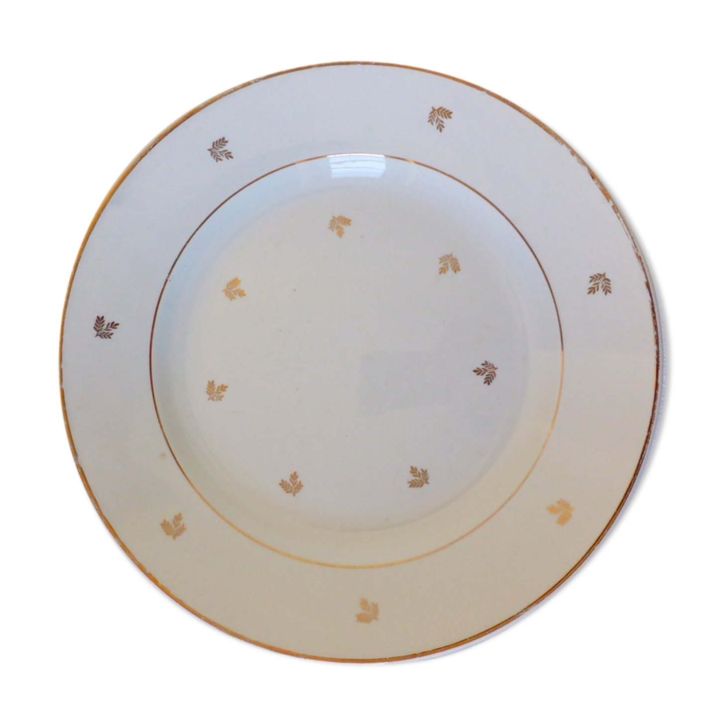 Vintage Badonviller porcelain round serving dish
