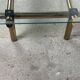 Table basse italienne vintage 80'S en laiton et fer