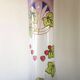 Vase rouleau Jugendstil en verre dépoli