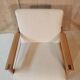 Fauteuil velours ivoire
