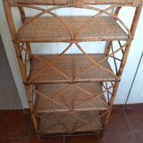 Rattan shelf