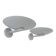 Pair of vintage wall lights, white lacquered metal, France 1970