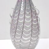 Lilac and Transparent Murano Glass Vase by Alberto Donà, Italy