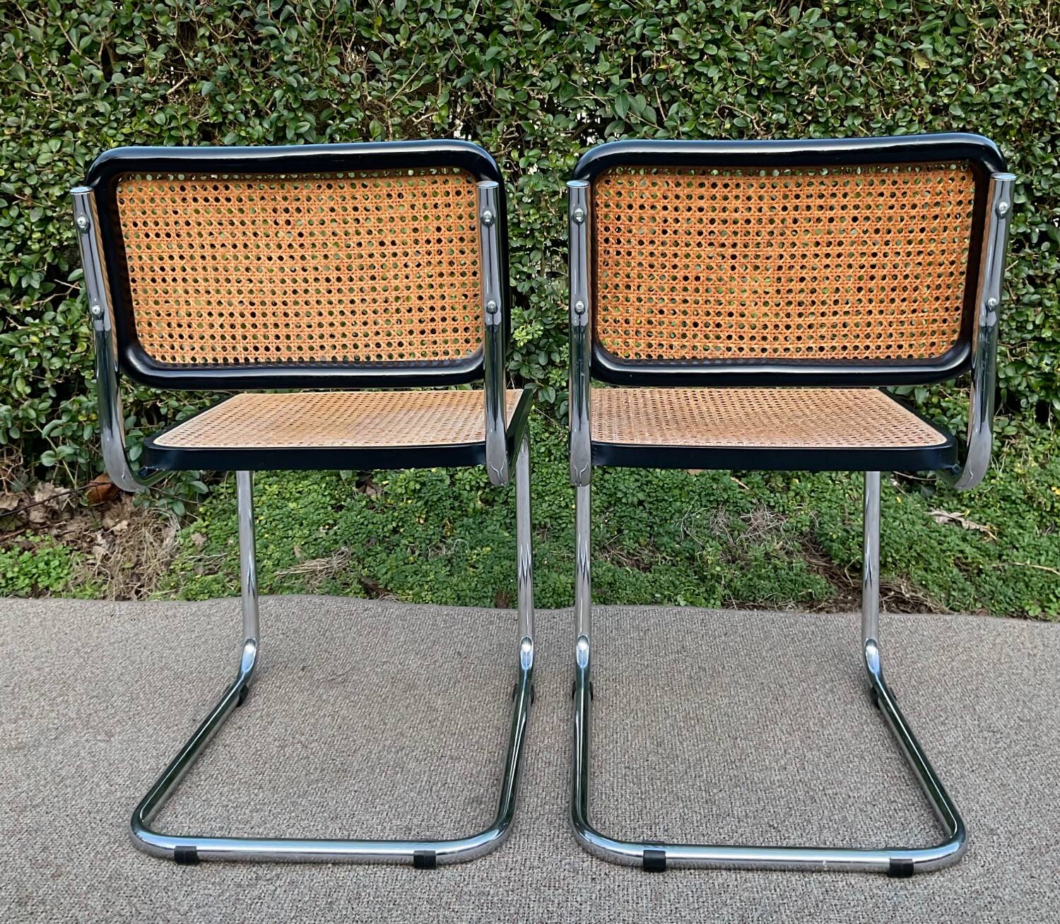 Pair of Marcel Breuer Cesca B32 chairs