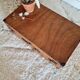 Old wooden trunk or suitcase