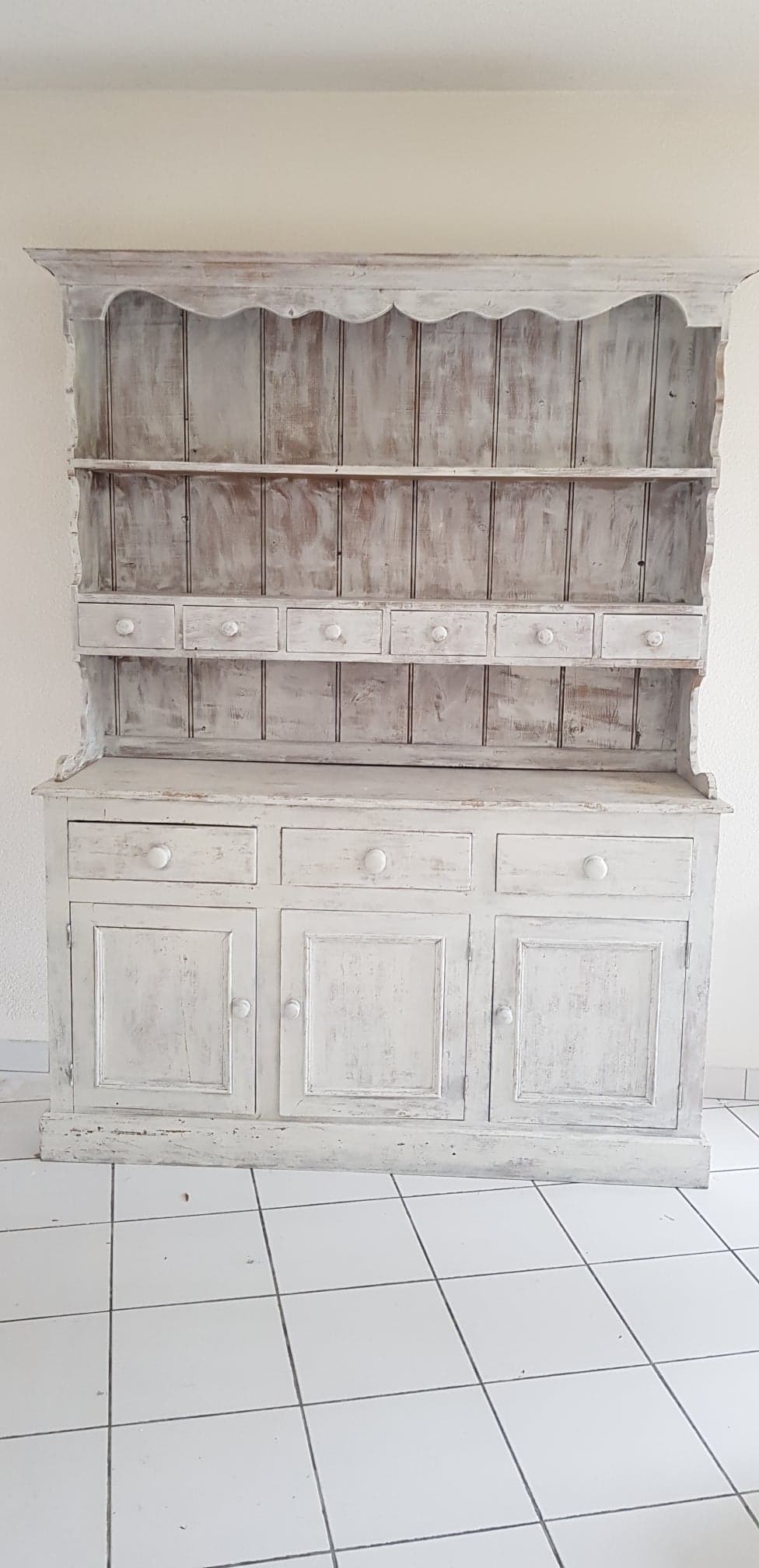 English solid pine vessel