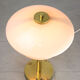 Mid-century brass & glass table lamp