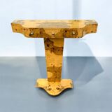 Magnificent Art Deco Elm Burl Console
