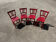 Set of 4 country-style bistro chairs, chalet.