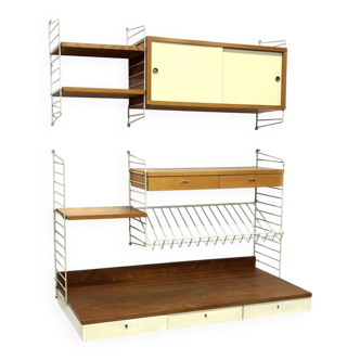 Système de mur en fil Strinning Nisse vintage des années 1960