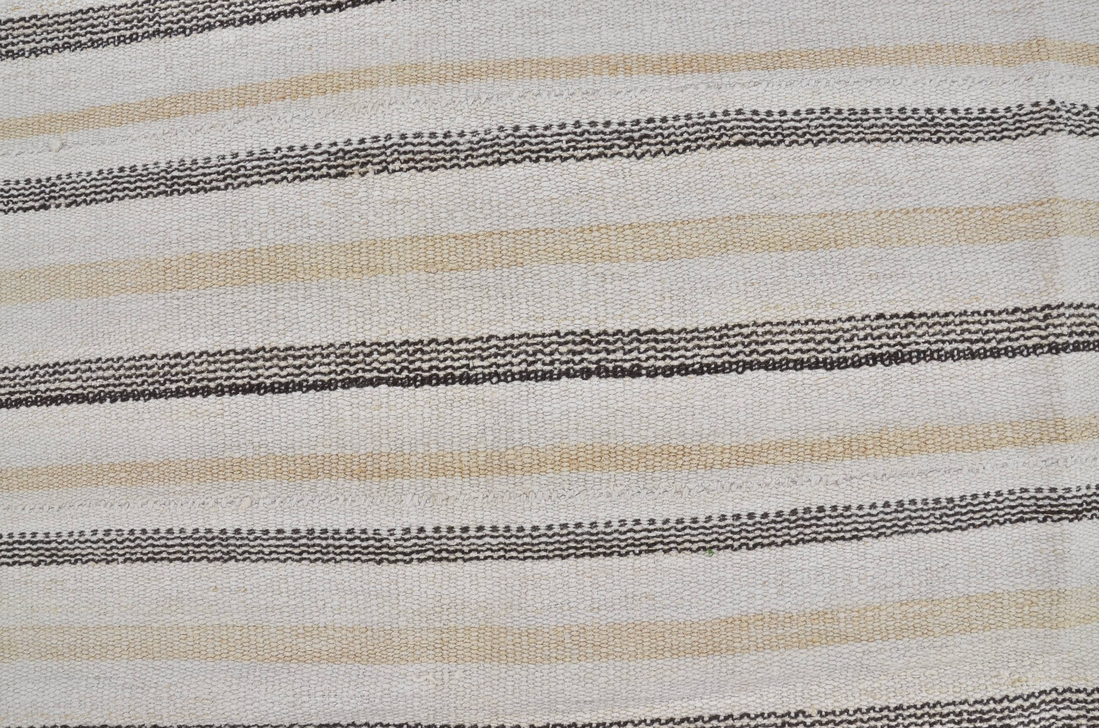 Anatolian Stripe Vintage Hemp Kilim sku 3679