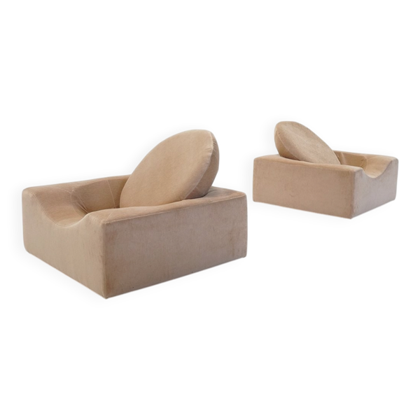 Chaises longues modernistes, France, années 1970, ensemble de 2