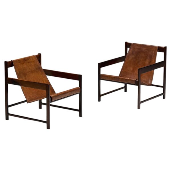 Chaises lounge Lia par Sergio Rodrigues, Brésil, 1962