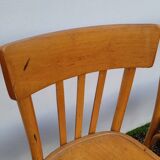 Set of 4 vintage restaurant bistro chairs - 1950s