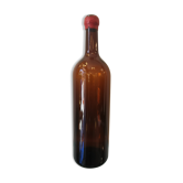 Bouteille vintage XXL (46cm)en verre soufflé  ambré