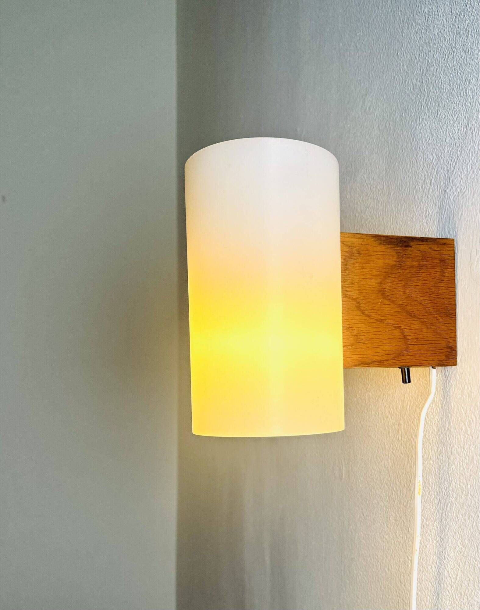 Cylindrical Wall Lamps By Uno & Östen Kristiansson For Luxus, Sweden 1960S