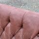 1930s bistro bench in faux leather