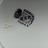 Series of 6 hollow plates digoin sarreguemines