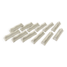 Vintage knife holders of 12, in white wave-shaped porcelain