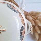 HBCM Pauline model orange and black soup tureen