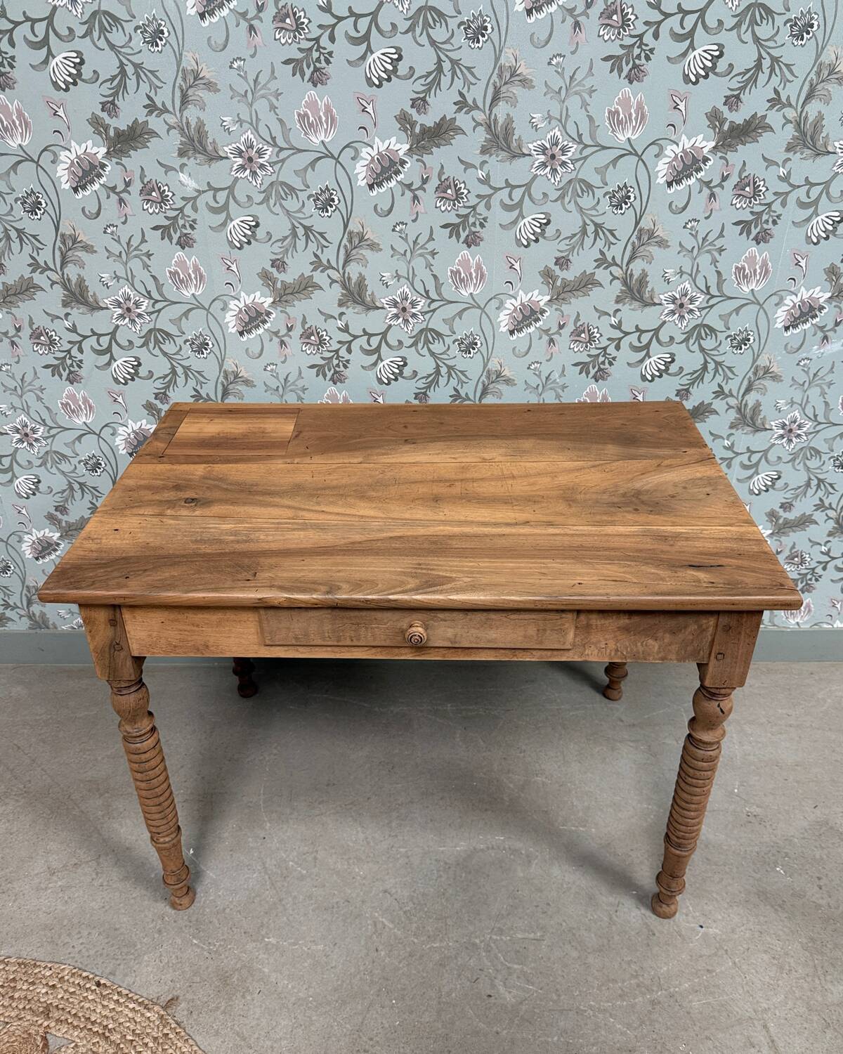 Antique table with turned legs (renovated)