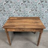 Antique table with turned legs (renovated)
