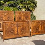 Paire de Lits Style Art Nouveau