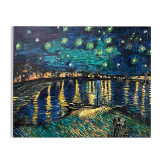 HST Painting Copyist V. Van Gogh "Starry Night" Arles