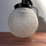 Black art deco wall light