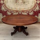 Dining room table with mahogany system, restoration period circa 1830 (4m)