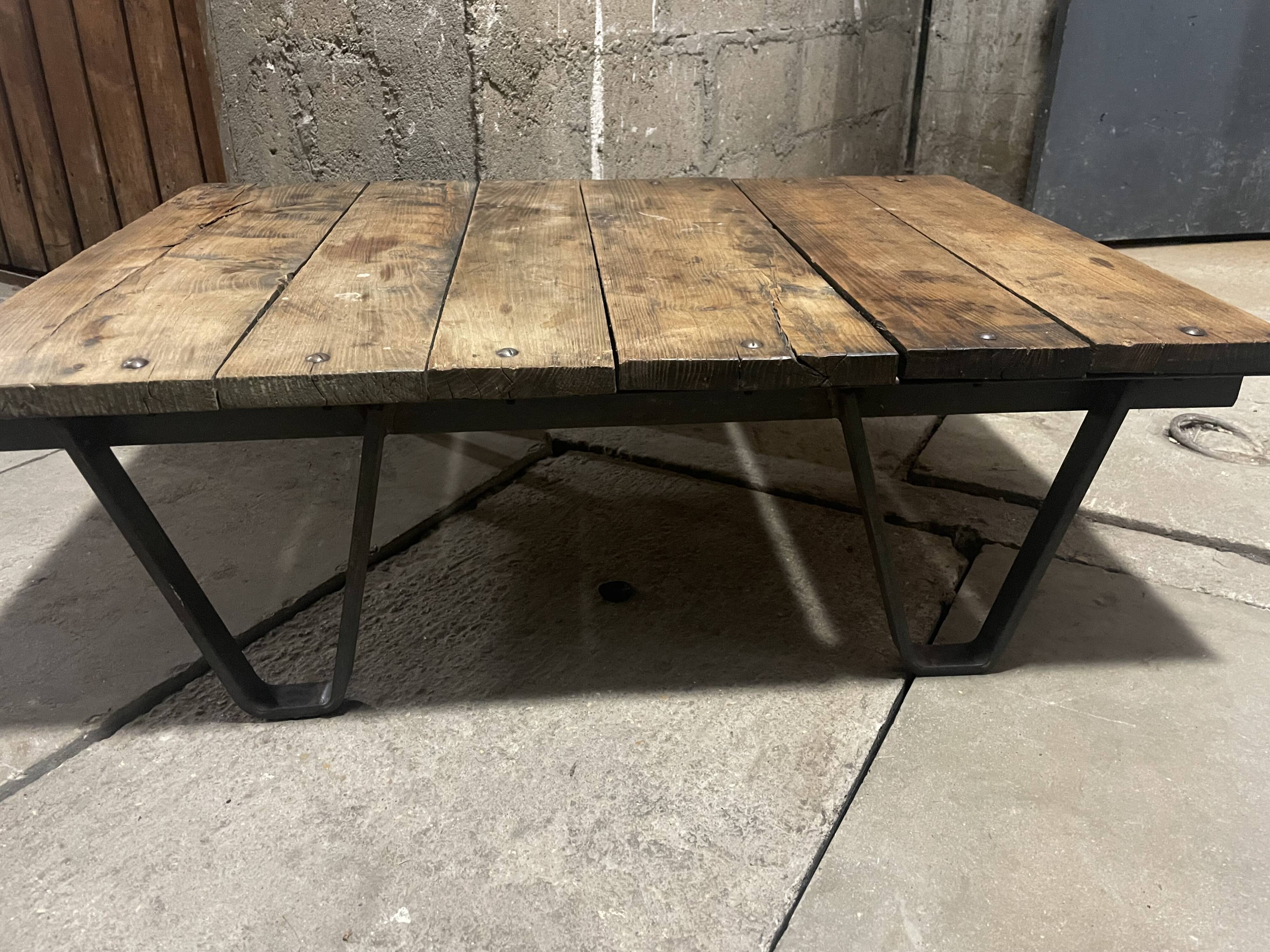 Industrial coffee table