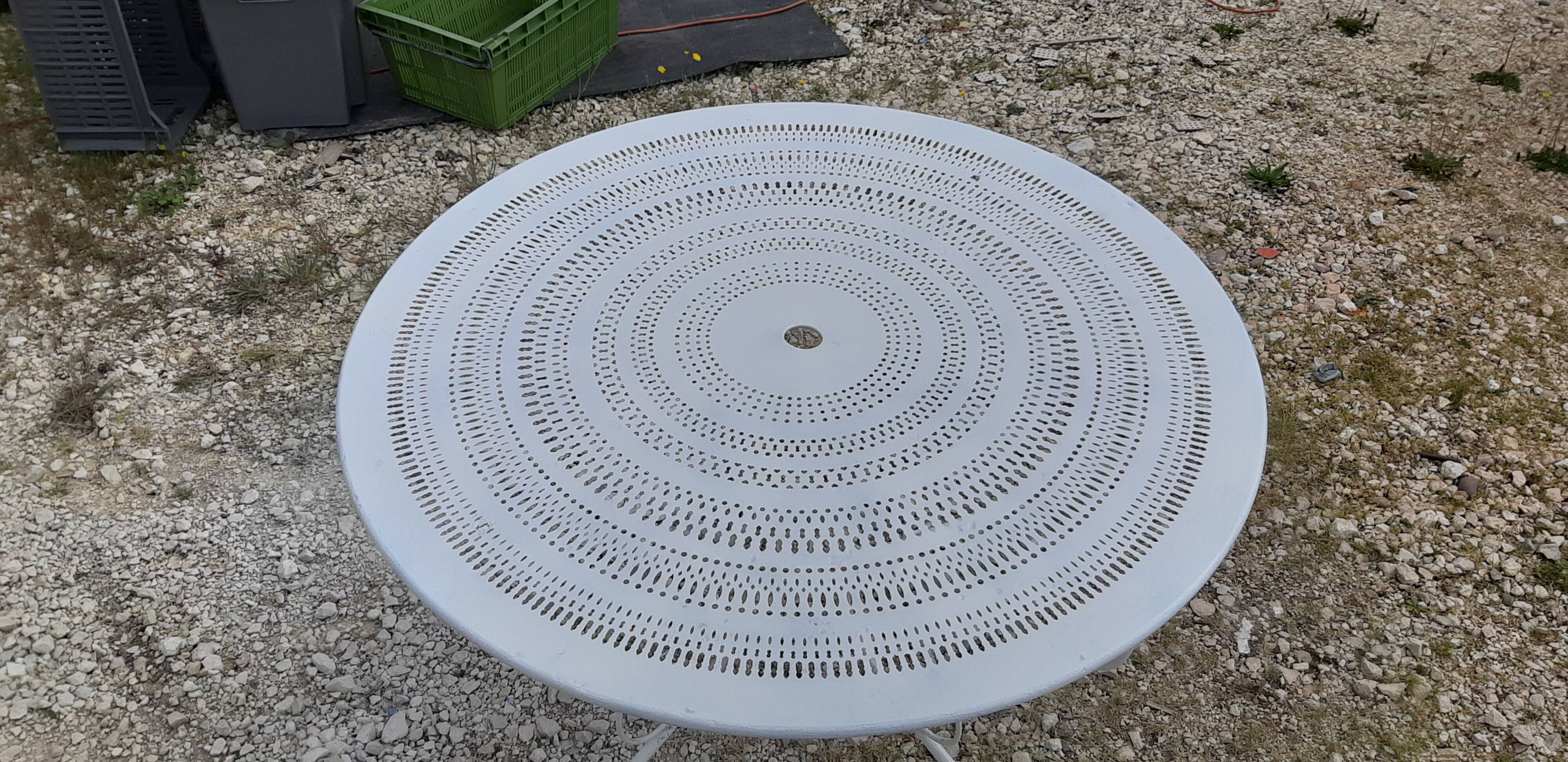 Wrought iron garden table 1900