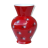 Vintage vase en céramique rouge baud andré à vallauris 50