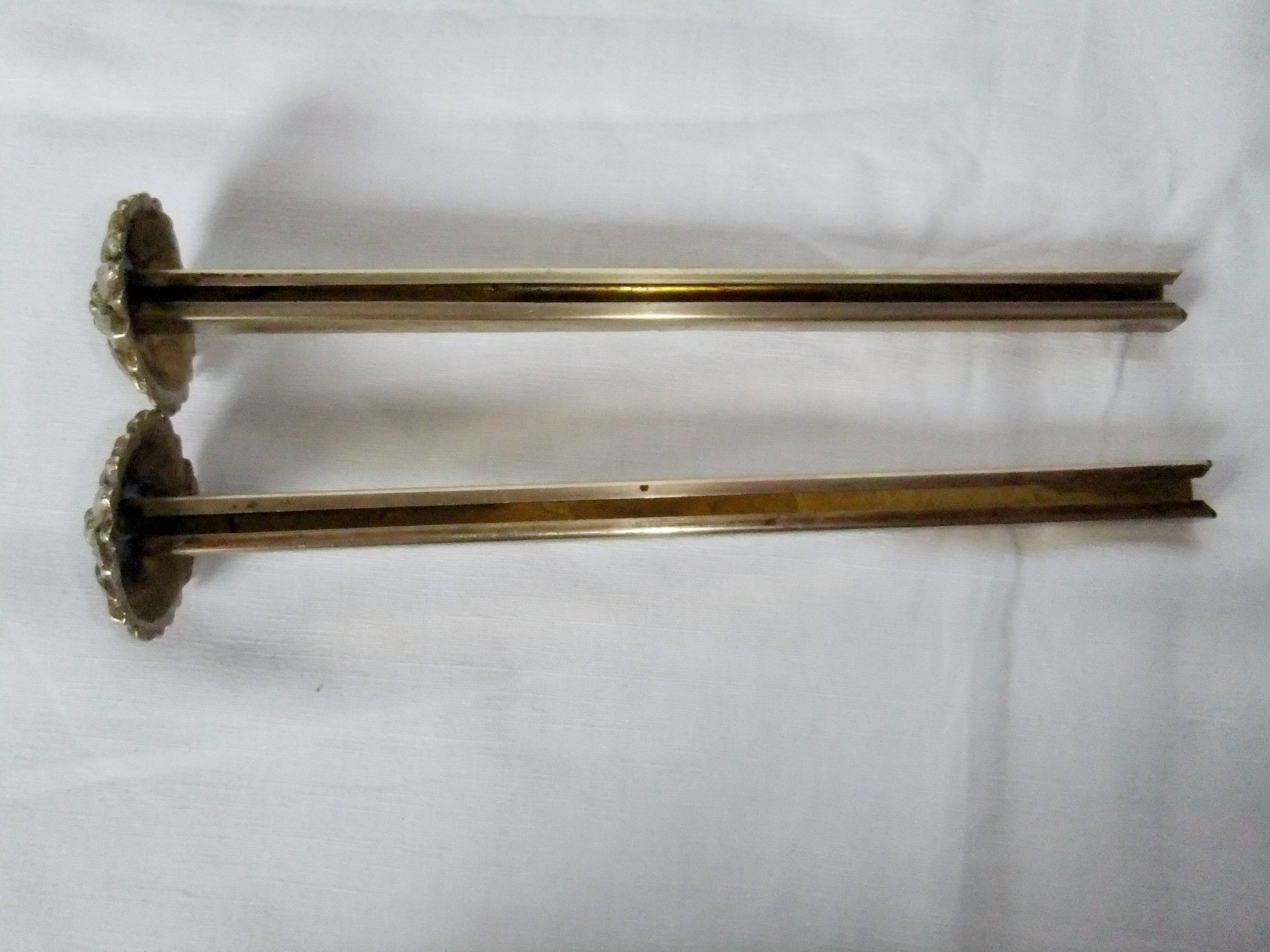 Brass tieback hook, curtain accessory, flower decor