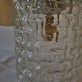 Vintage chiseled glass walker