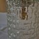 Vintage chiseled glass walker