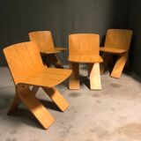 1970's plywood chairs