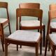 6 Danish chairs by Henning Kjaernulf in teak.