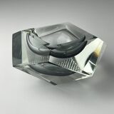 Murano glass ashtray Sommerso, Italy, 1970s