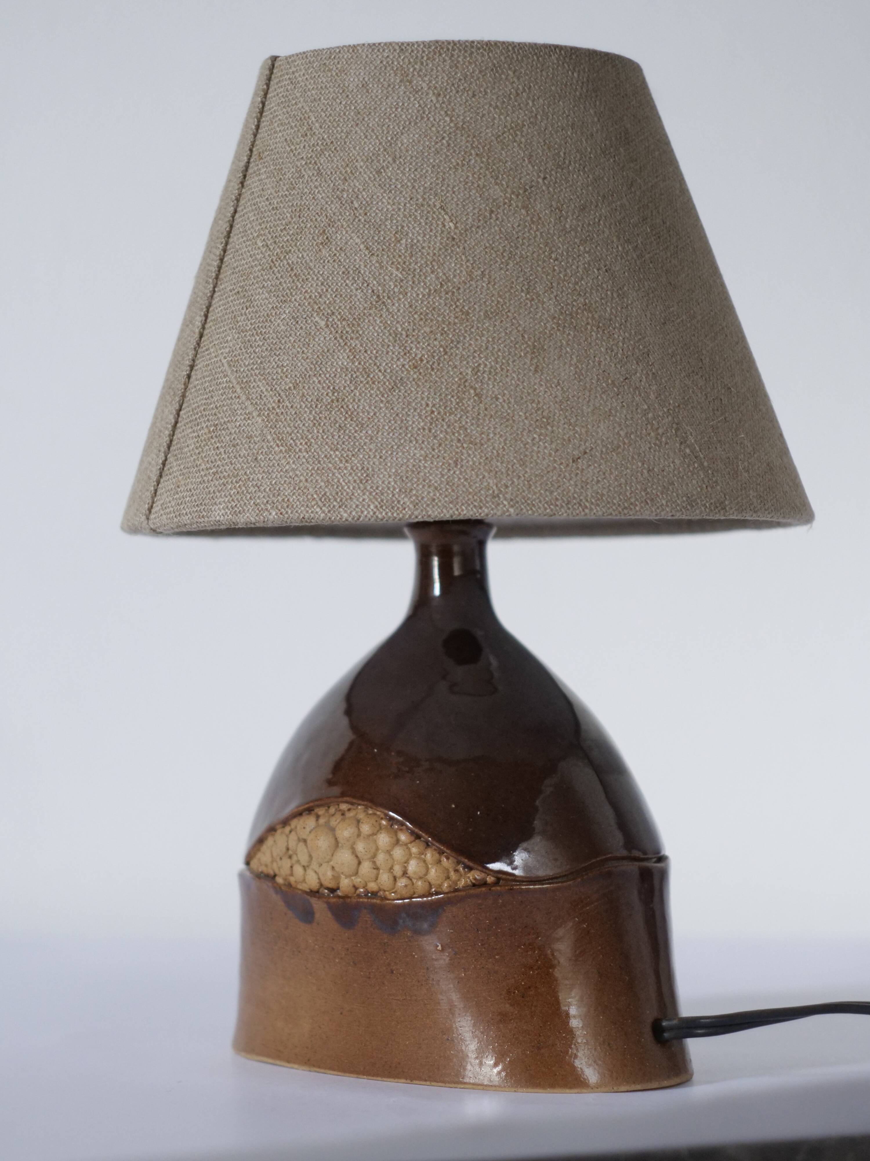 unique vintage ceramic lamp from the 70s