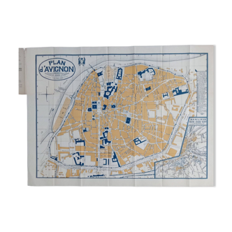 Avignon vintage map / plan