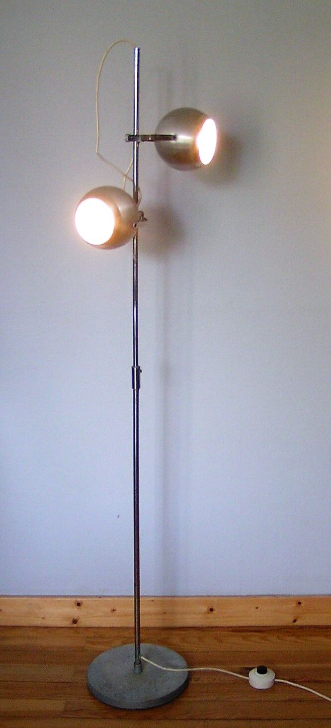 Floor lamp spots balls 70s