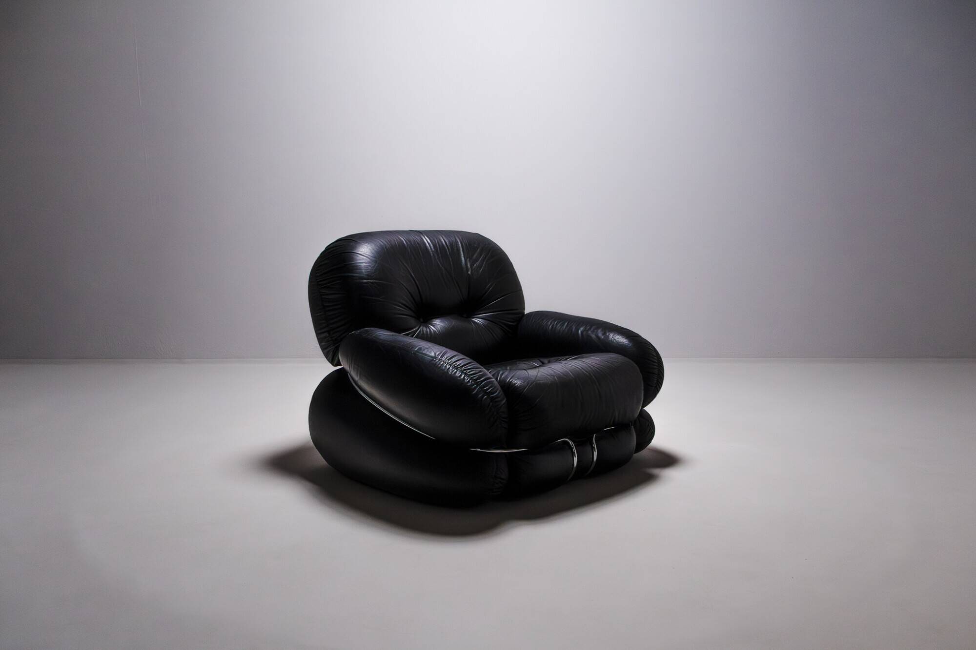 Three-piece lounge set model OKAY by Adriano Piazzesi, Italy, 1970s