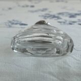 Flacon à parfum, sel, argent, verre gravé, 1908, poinçons argent anglais