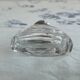 Perfume bottle, salt, silver, engraved glass, 1908, English silver hallmarks