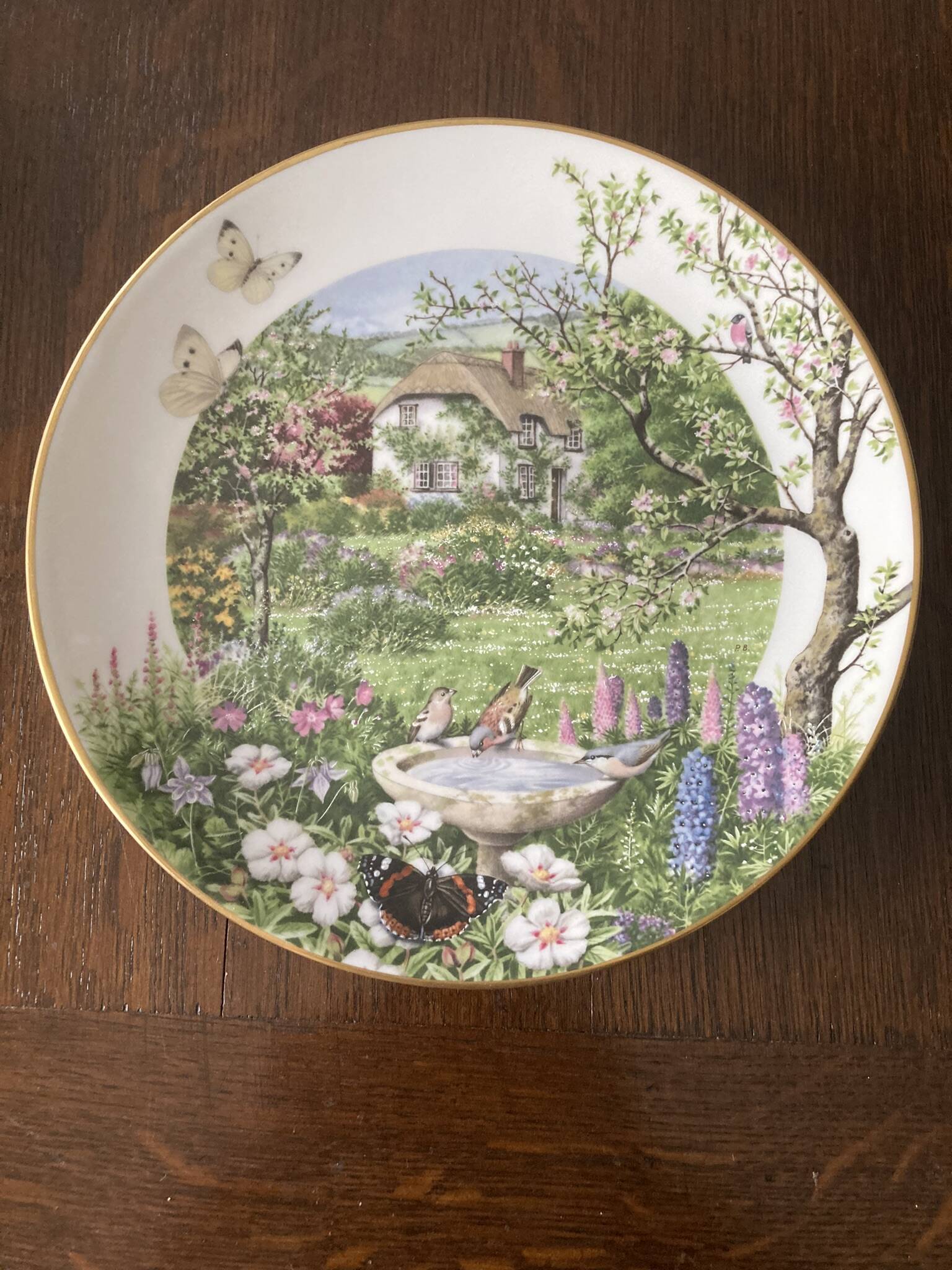Set of 12 decorative plates Royal Worcester – Peter Barrett – Edition