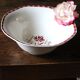 Saladier Sylvia Digoin Sarreguemines fleur rouge Art Deco