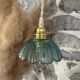Small vintage blue portable lamp