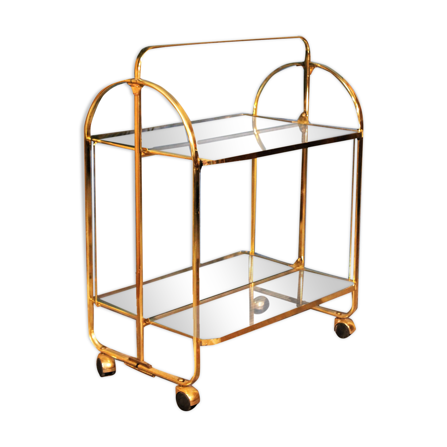 Metal-glass trolley 1970s