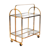 Metal-glass trolley 1970s